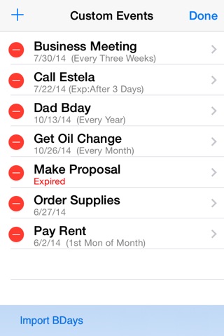 Holiday Countdown LITE - w/Recurring Calendar Events screenshot 3