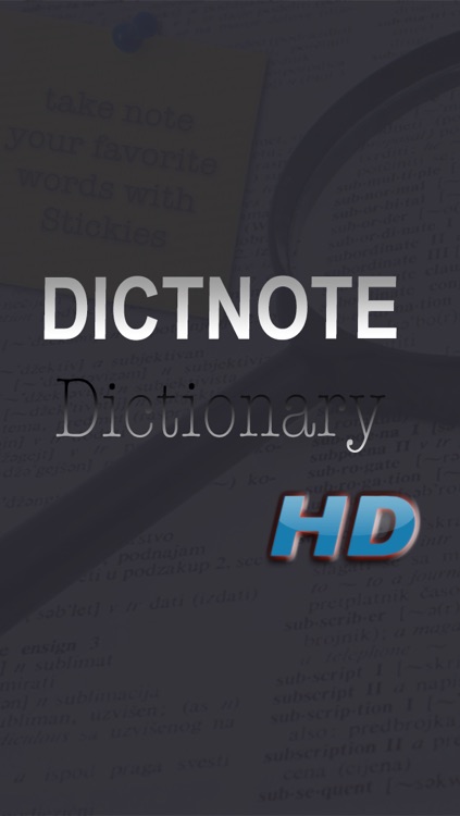 DictNote - English Dictionary with Sticky Notes