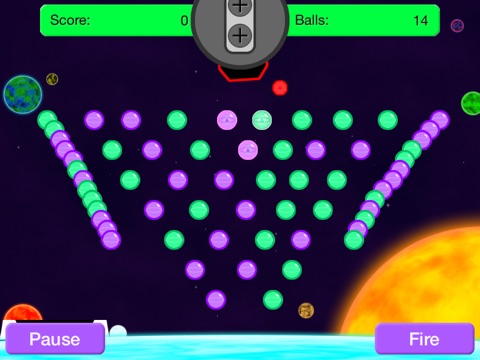 Space Ponggle HD - Super Glow Ball Free screenshot 3