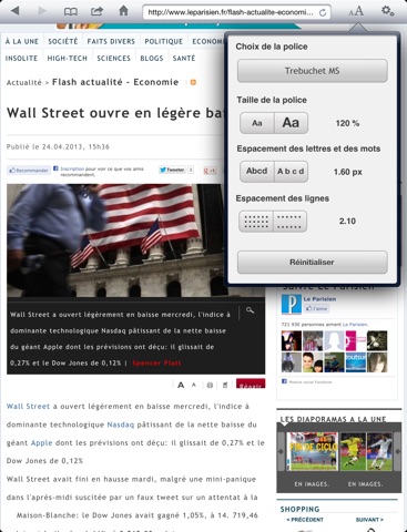 NaviDys : Browser optimised for dyslexia and better reading screenshot 4
