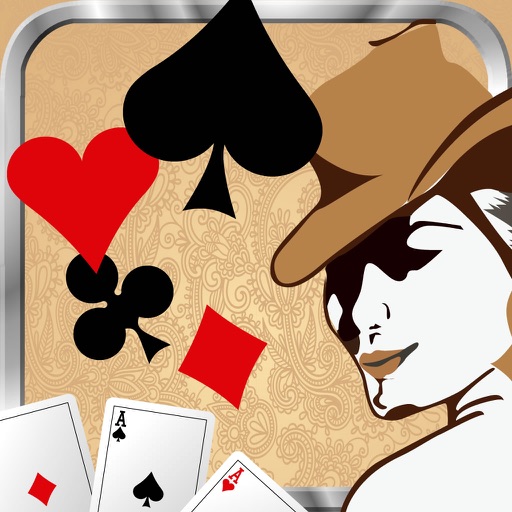 Poker Cowboy - Free Card Solitaire Casino Game icon
