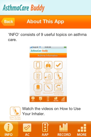 AsthmaCare Buddy screenshot 2