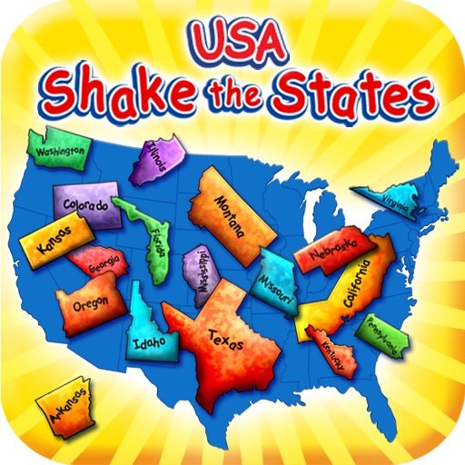 Shake the States for iPhone Fun Games for Kids Series by Third