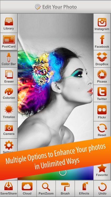 Photo Splash FX - editor with multiple color stroke to splash, colorize, recolor and share on instagram, Facebook & dropbox screenshot-4