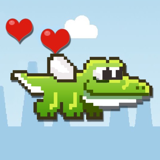 Flappy Crocodile HD - Play with love iOS App