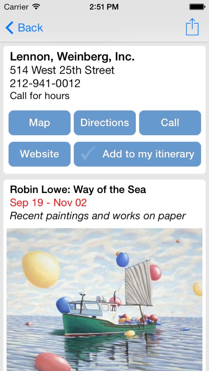 Chelsea Gallery Map