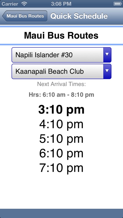 Maui Bus Routes