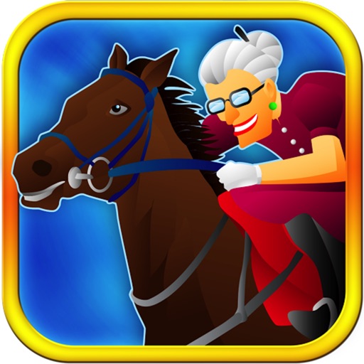 A Slender Subway Grandma Horse Run Racing Icon