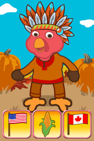 Thanksgiving Turkey Dressing Up Game For Kids screenshot 2