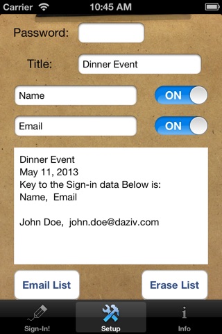 Sign-In Lite - Collect Attendee Information screenshot 2
