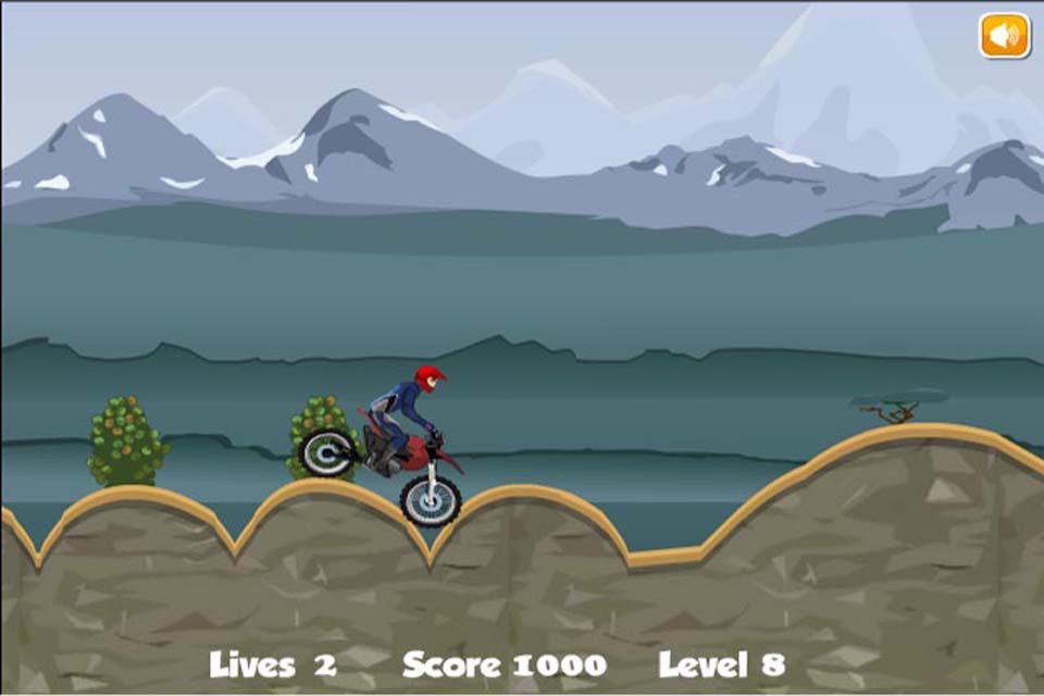Down Hill Crazy Moto Racing screenshot 4