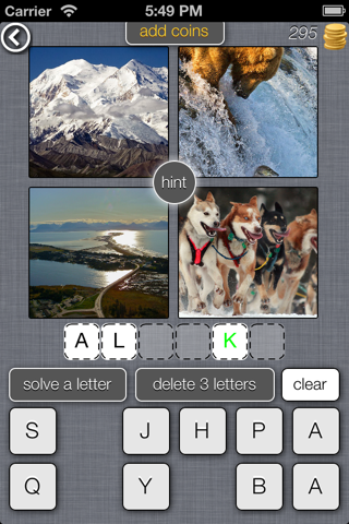 4 Pics 1 Place - The World Travel Picture Quiz and Trivia Words Game Free screenshot 3