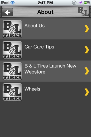 B & L TIRES screenshot 3