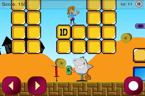 Go Amalie Go - FREE Jumping Platform Game - Go Get One Direction Tickets screenshot 3