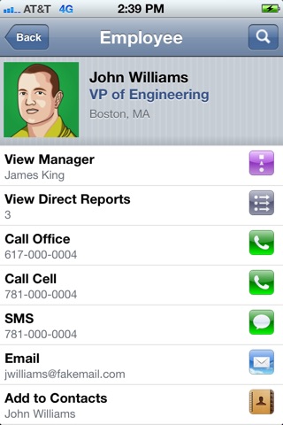 Employee Directory screenshot 2