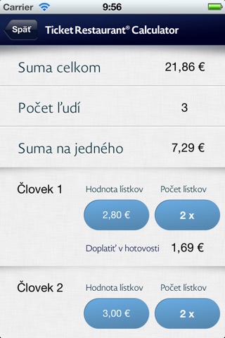 Ticket Restaurant® Calculator screenshot 3