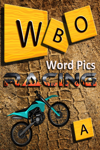 Four Motorbikes Word Racing: Free Chase Game V. 1 screenshot 3
