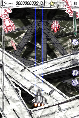 Shock-X. Lite - Space shooter wars paper screenshot 4