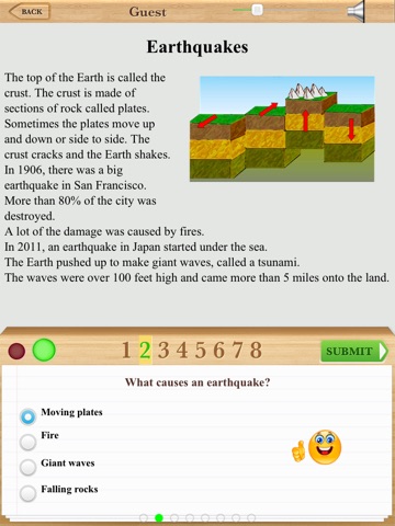 Reading Comprehension Earth Science for First Grade and Second Grade Free screenshot 2