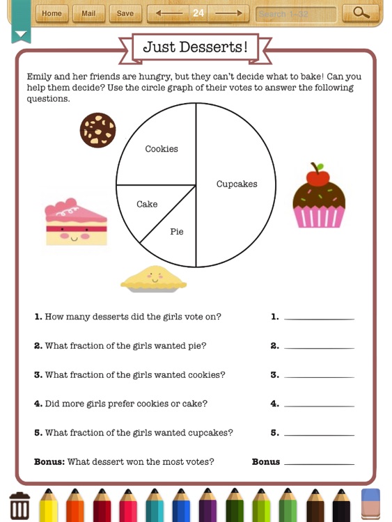 Kids Math:Graphs&Data Worksheets(Grade3)