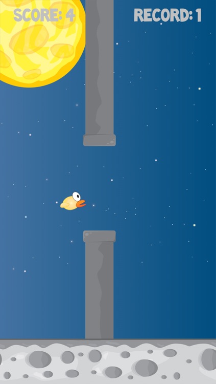 Duckie the Bird: The Flappy Survival. Moon Adventures