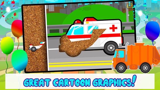 Kids Car, Trucks, Construction & Emergency Vehicles - Puzzle(圖3)-速報App