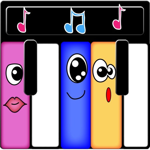 Cute Monster Piano Keys Icon