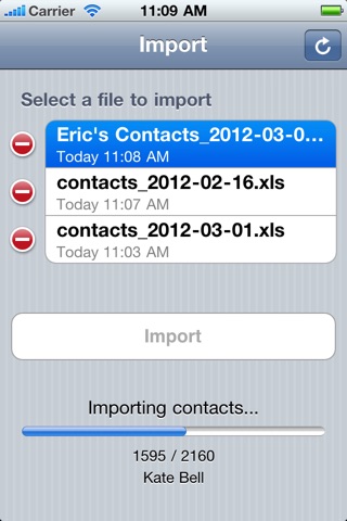 Contacts<->Excel screenshot 3