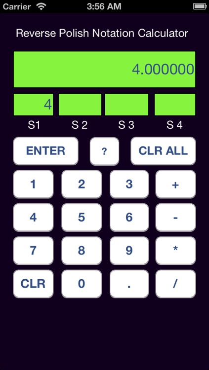 Reverse Polish Calculator