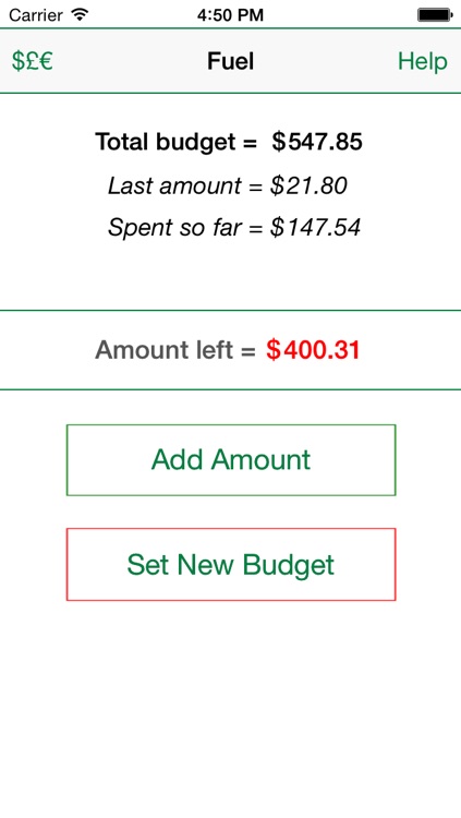 Fuel Budget Tracker