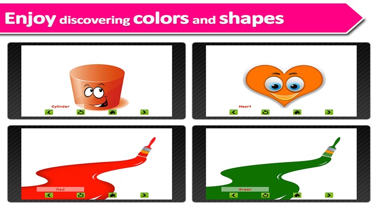 Learn with fun - Fruits, Shapes, Vegetables and Color for kids