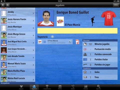 FutsalStats-HD screenshot 2