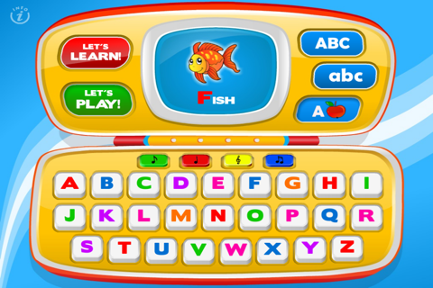 Letters Laptop A to Z · TeachMe Alphabet, ABC Letter Quiz and Letter Recognition, Flash Cards and Spelling Activities - Learning Reading School Games for Kids: Toddler, Preschool, Kindergarten by Abby Monkey® screenshot 2