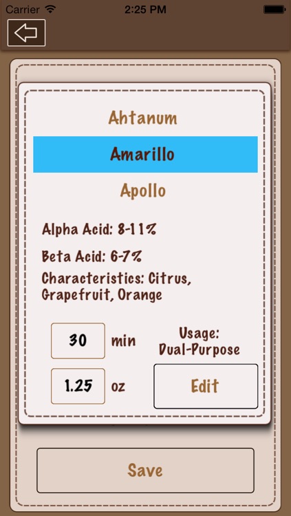 Beer Recipe Calculator screenshot-3