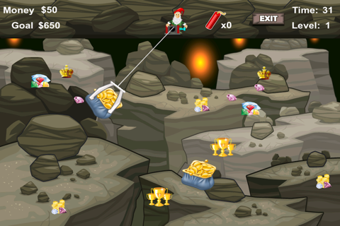 Awesome Dwarf Digger - Precious Gold and Jewel Den Mining Game screenshot 2