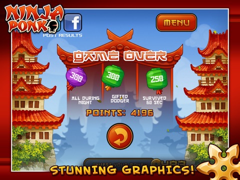 Ninja Ponk HD screenshot 4