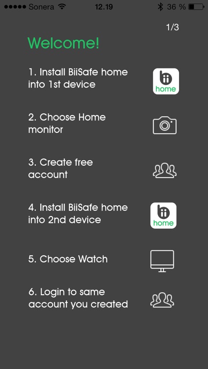 BiiSafe Home - Remote monitoring with picture and video clips