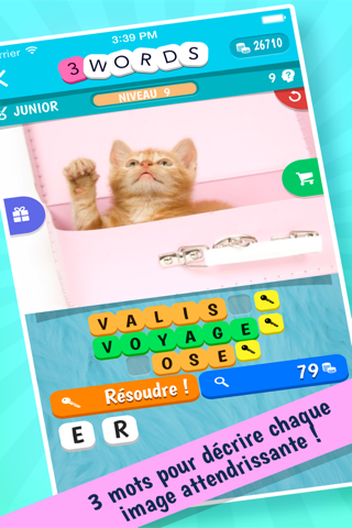 3 Words: Cute Animals – a word game based on cuddly animal pictures screenshot 2