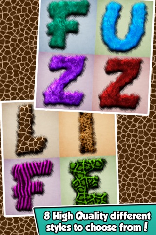 Fuzzy Font - A Cool Photo Booth Editor with Fun Furry Text to Add Caption to Your Picture Images screenshot 4