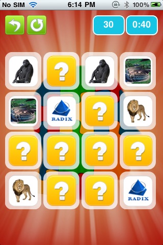 MatchMe memory game screenshot 2