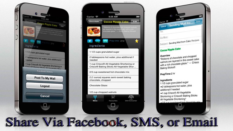 Cake Recipes for iPhone, iPod and iPad