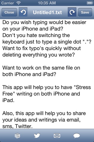 Social writer: Fast keyboard to write plain text drafts screenshot 3