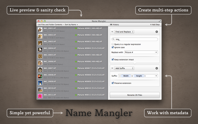‎Name Mangler 3 Screenshot