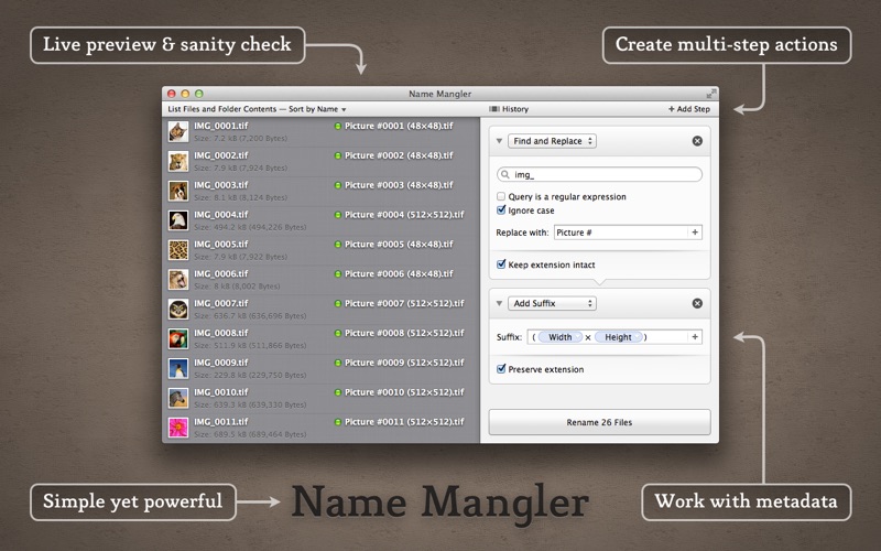 Name Mangler 3 Screenshot