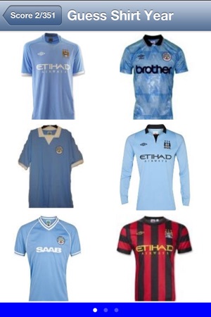 Football Quiz - Man City FC Shirt and Pl