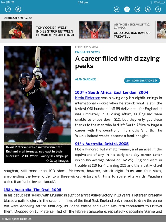 The ESPNcricinfo Cricket App for iPad screenshot-3