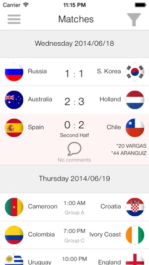 Mondial 2014(圖3)-速報App