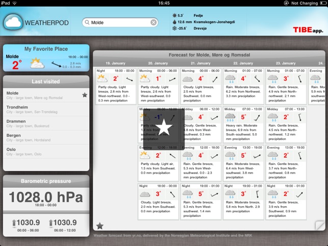 WeatherPod - Værstasjon for iPad(圖4)-速報App