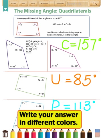 Kids Math-Angle Geometry(Grade4-6) screenshot 2