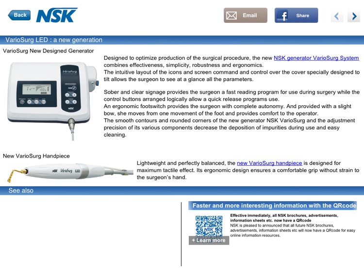 NSK dental dynamic and surgical instrument